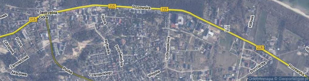 Zdjęcie satelitarne Nad Potokiem ul.